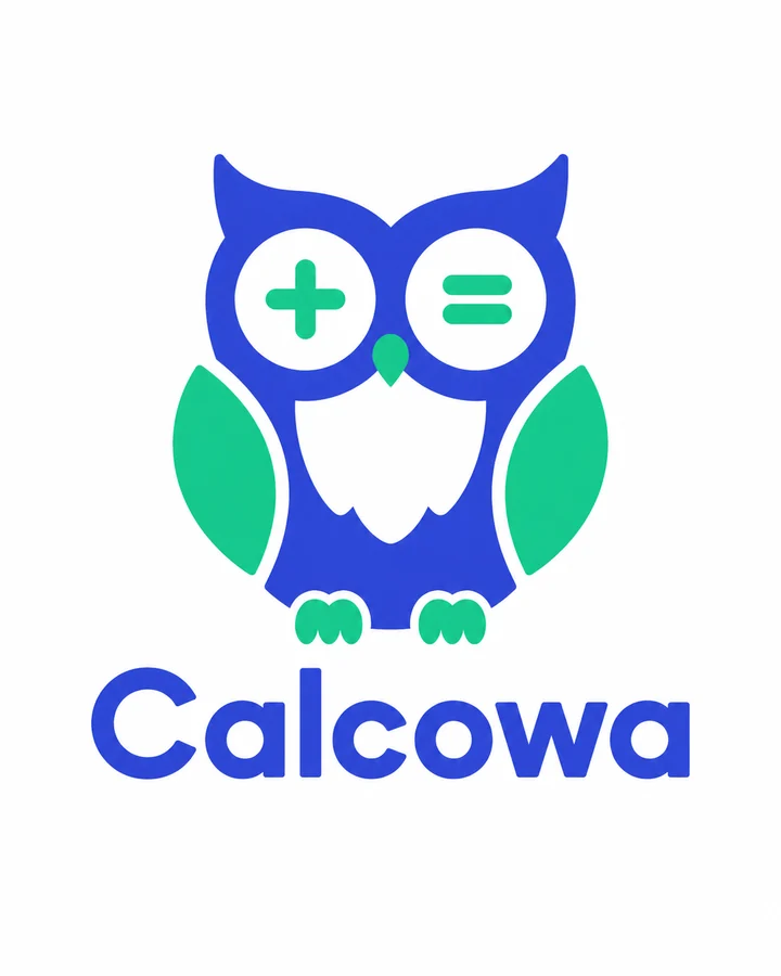 Calcowa owl logo above the construction material calculators