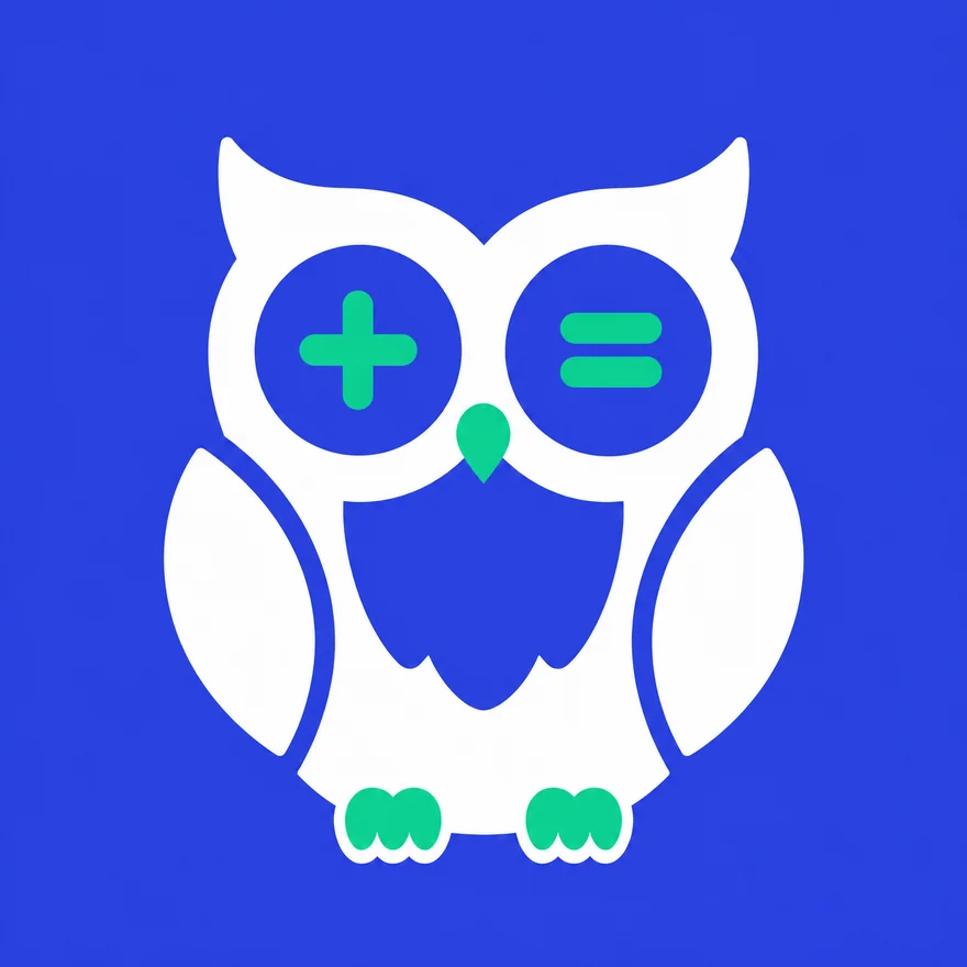 Owa the Calcowa owl, mascot for the geometry volume and area calculators