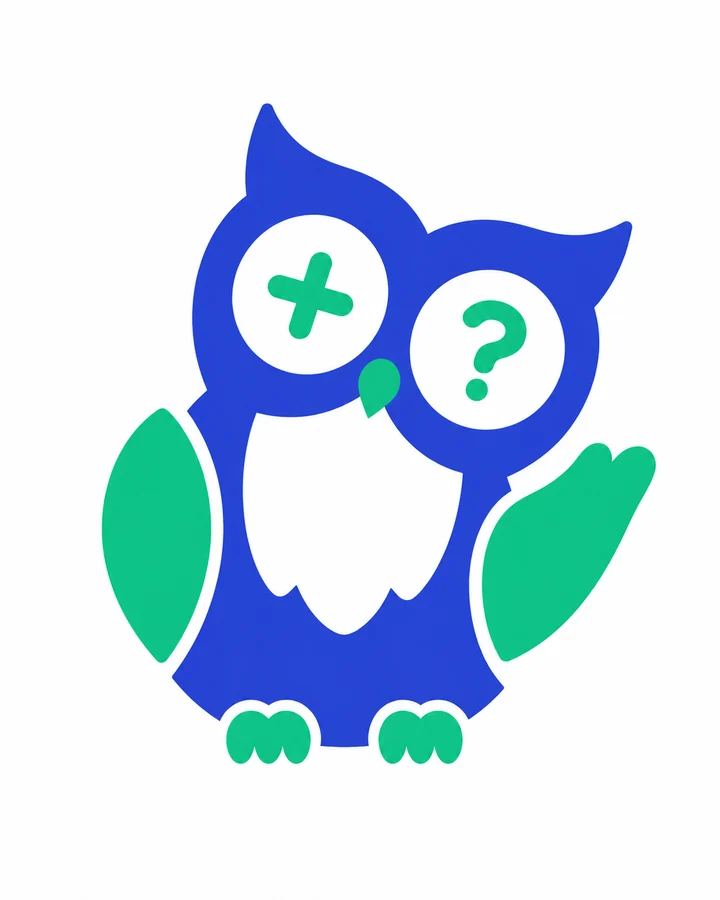 Curious Calcowa owl mascot for the GPA and grade calculators